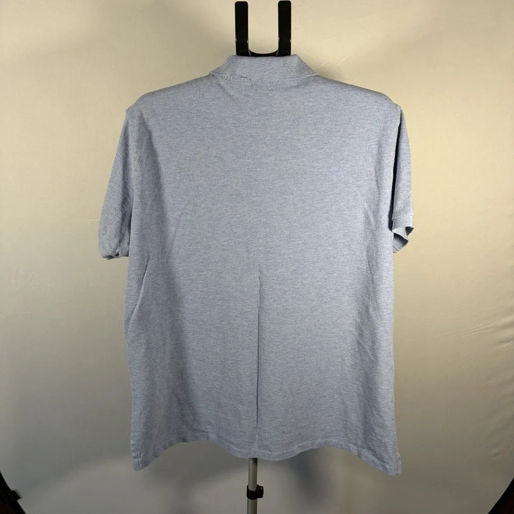 Polo Ralph Lauren XXL Mens Blue Short Sleeve Preppy Shirt Logo Quiet Luxury Plus